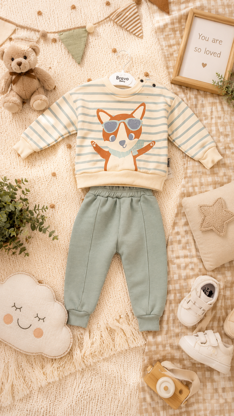2-Piece Baby Boys Fox Winter & Autumn Set