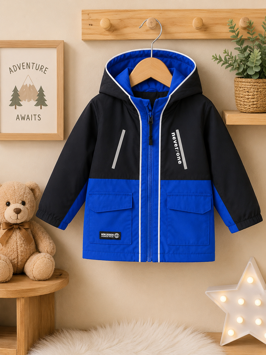 Boys Hooded Jacket – Perfect for Autumn & Spring