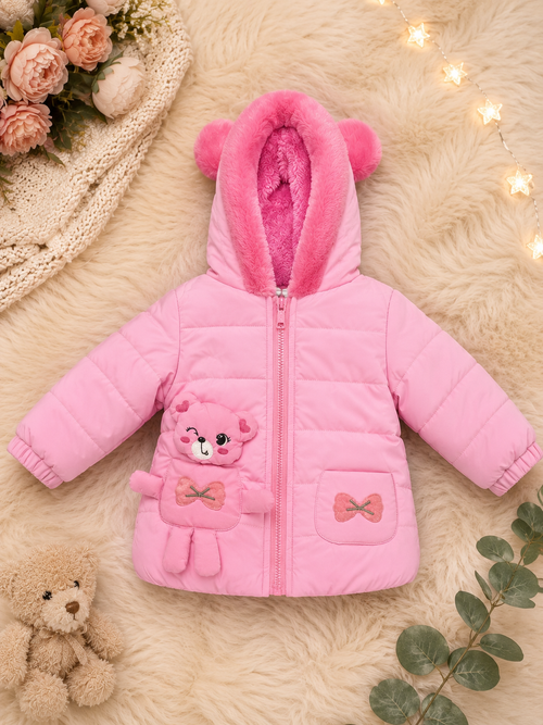 Adorable Girls Winter Jacket – Soft & Cozy