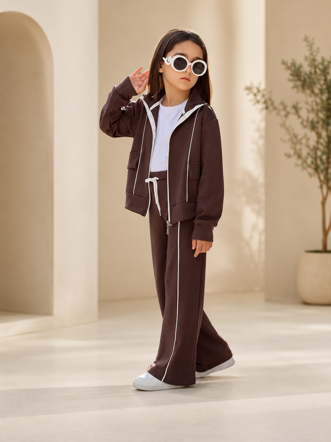 Girls' Premium Two-Piece Tracksuit Set