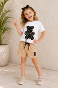 Stylish Teddy 2pcs Set For Girls