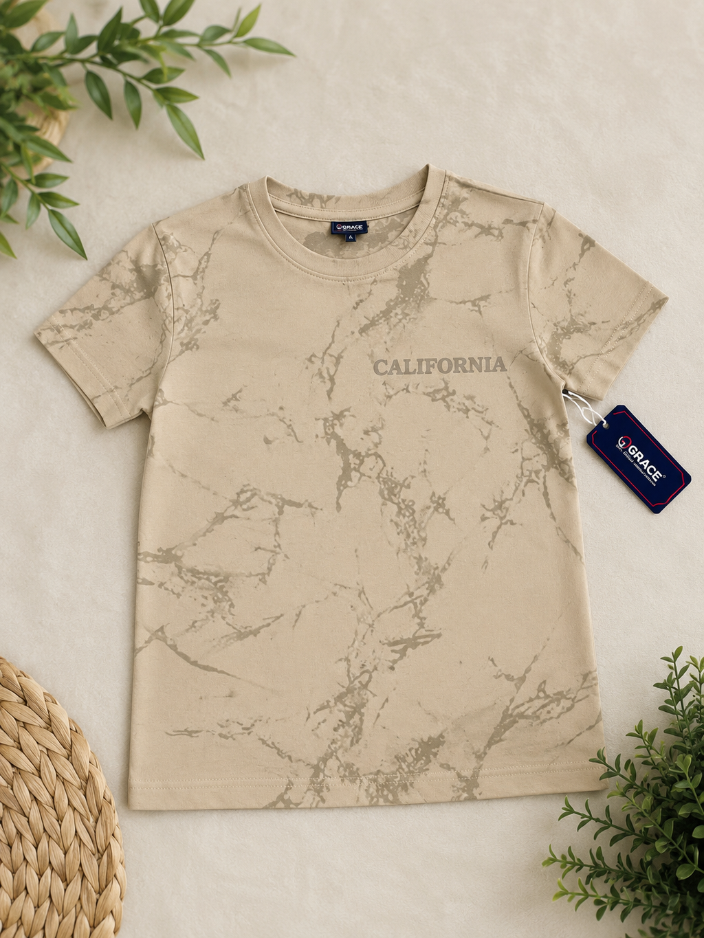 California Marble Print Boys' T-Shirt