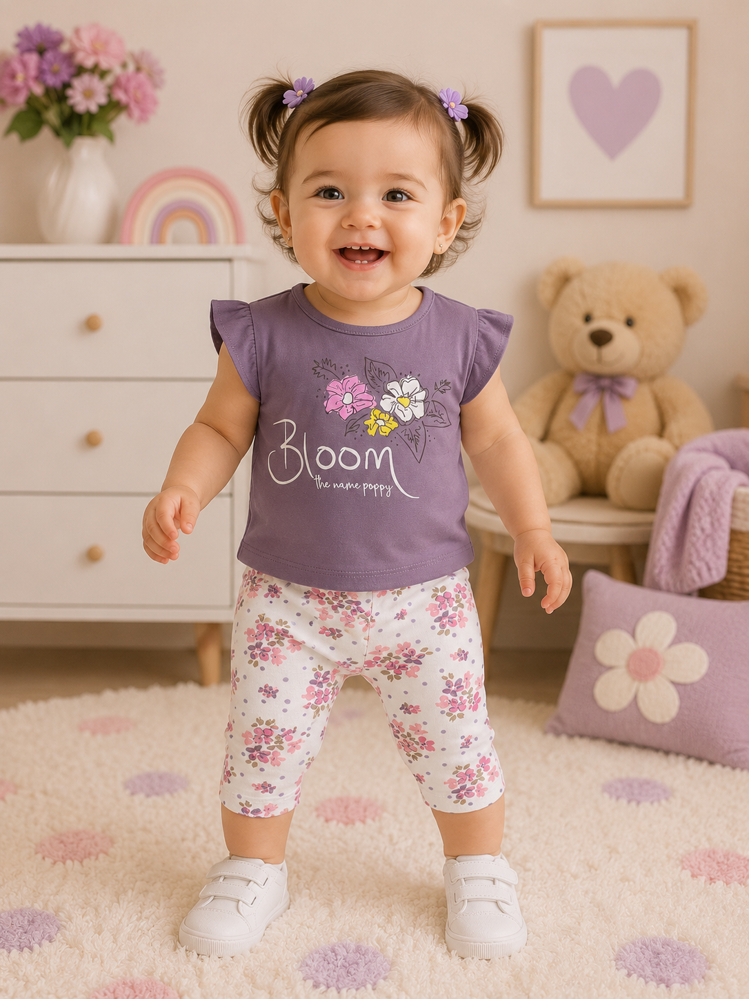 Baby Girls Bloom Capri Set