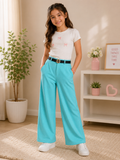 Girls' Sparkle Wide-Leg Trousers