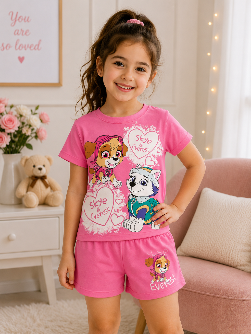 Girls' Skye & Everest Summer Shorts Set