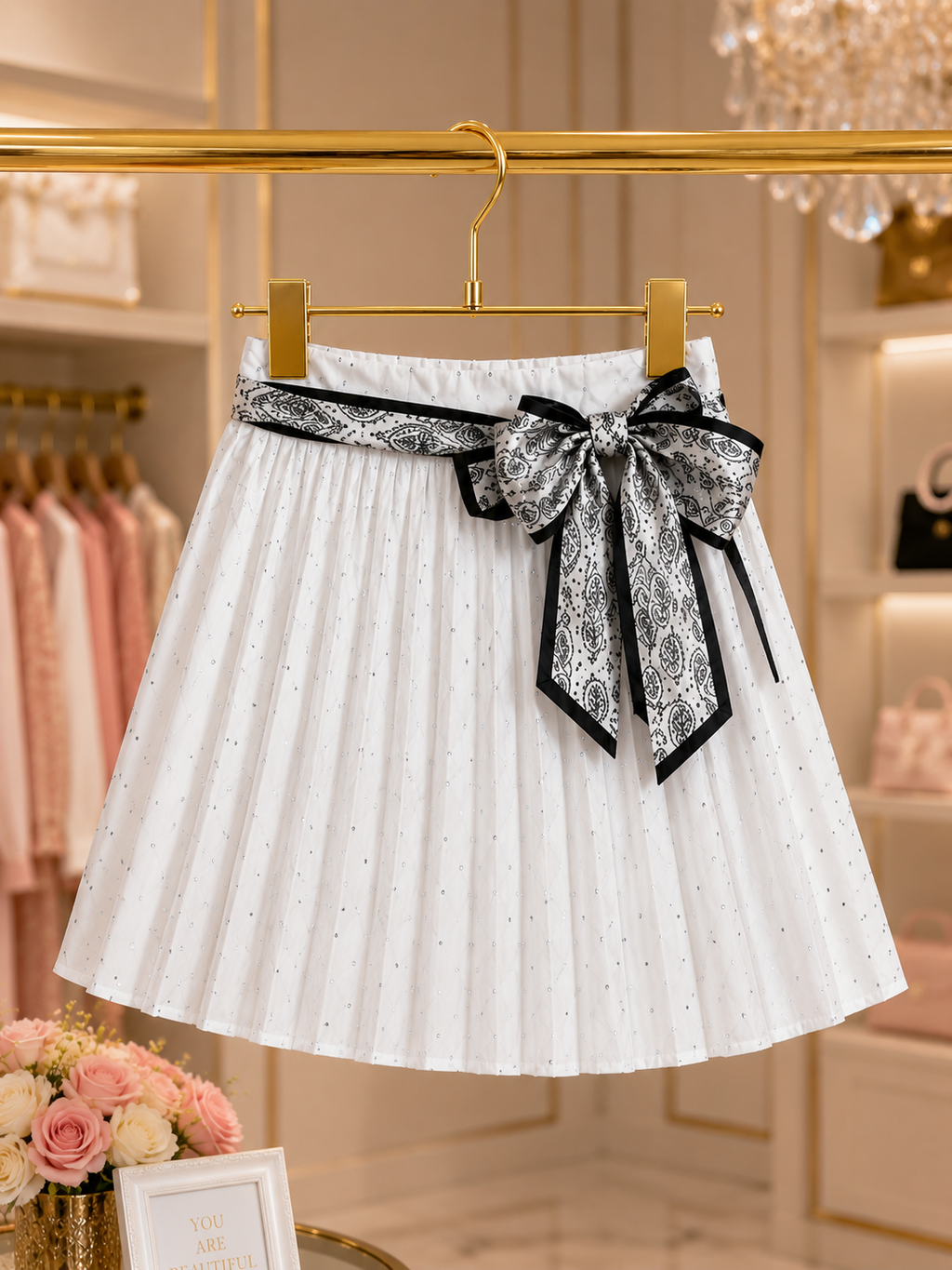 Girls' Elegant Pleated Skirt