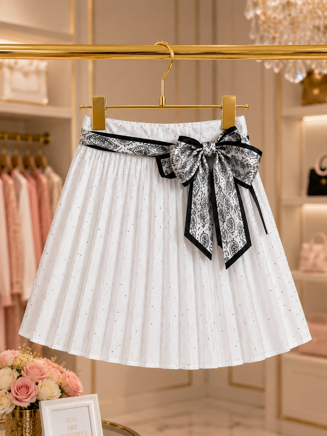 Girls' Elegant Pleated Skirt
