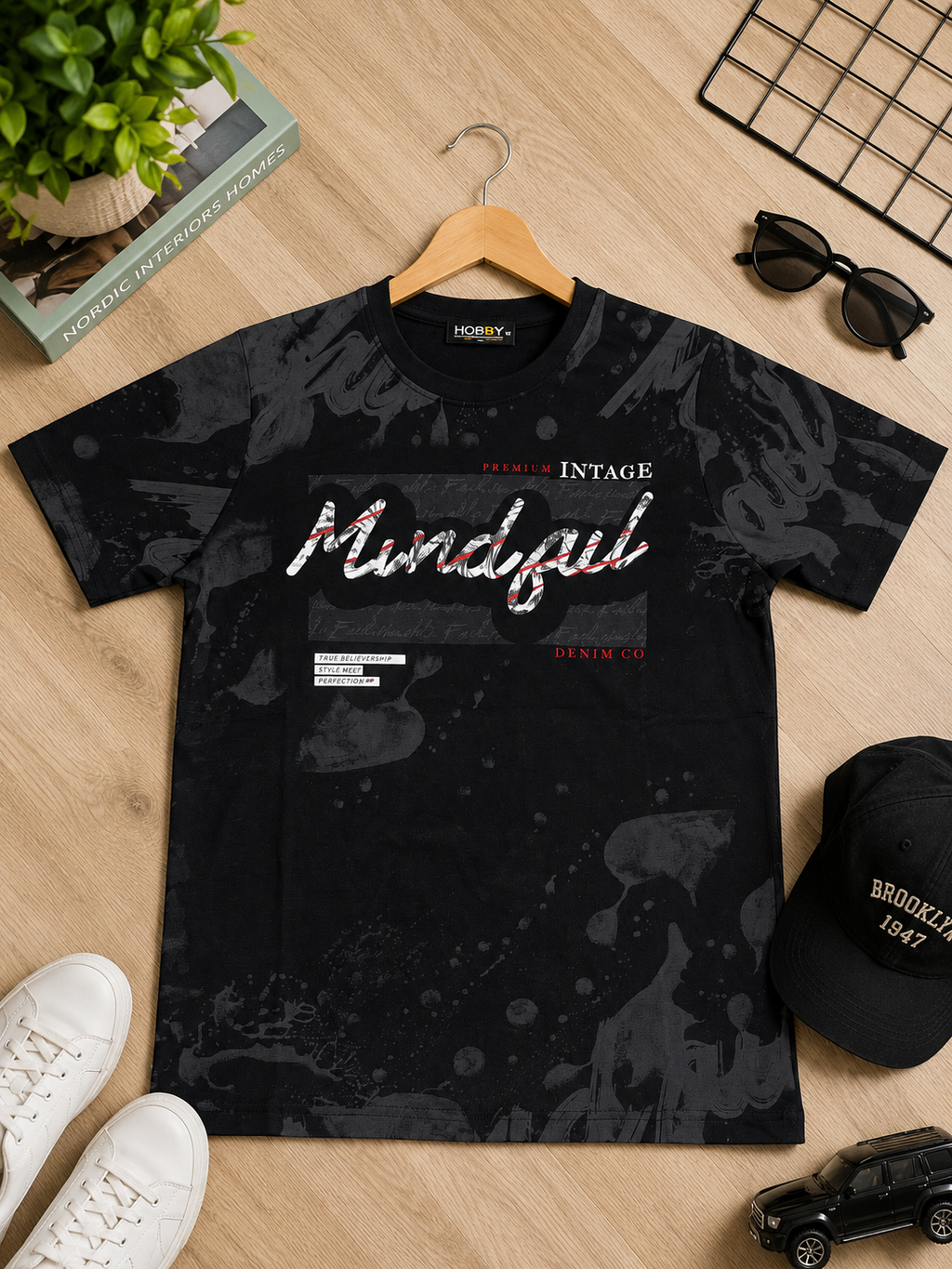 Mindful Premium Vintage Printed T-Shirt for Boys