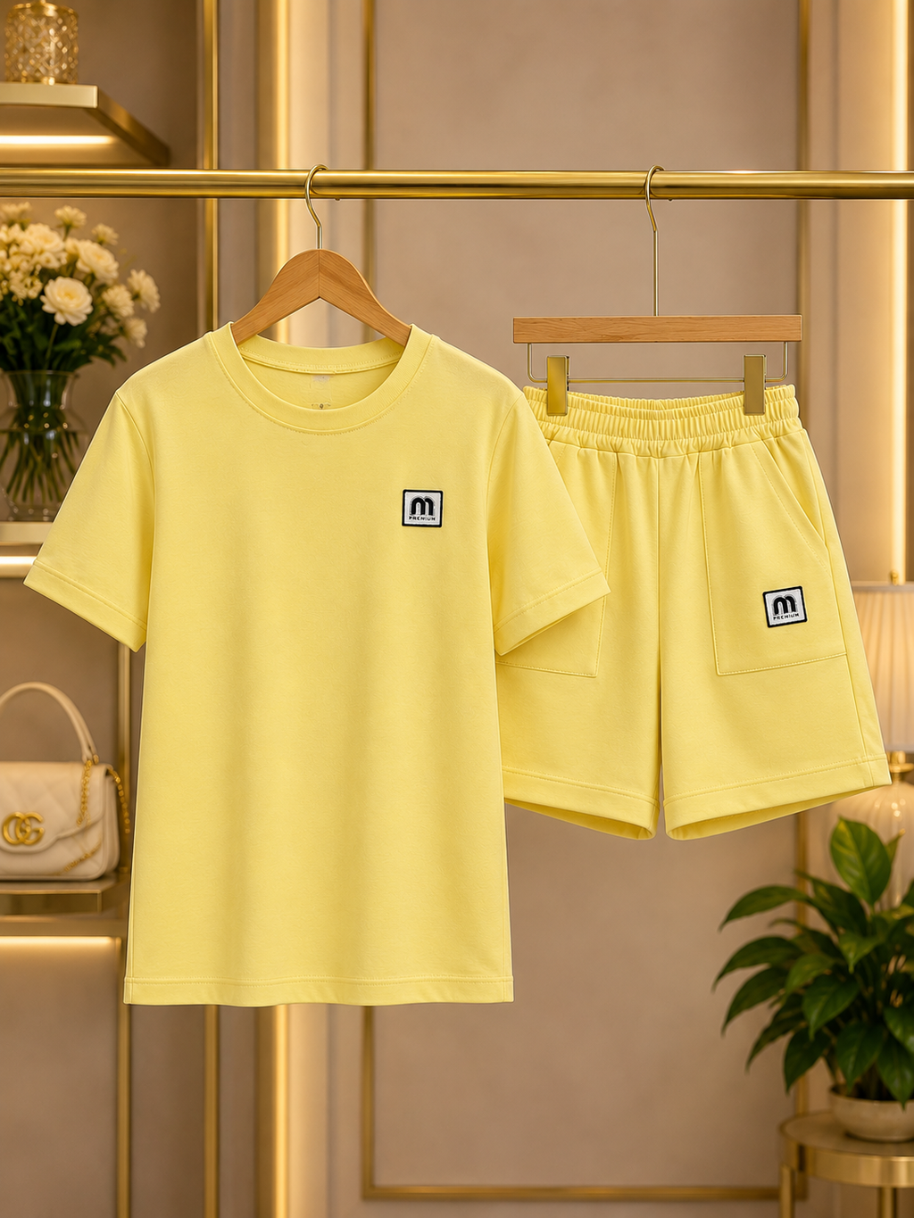 Women's Summer Lounge Set – Lemon Yellow