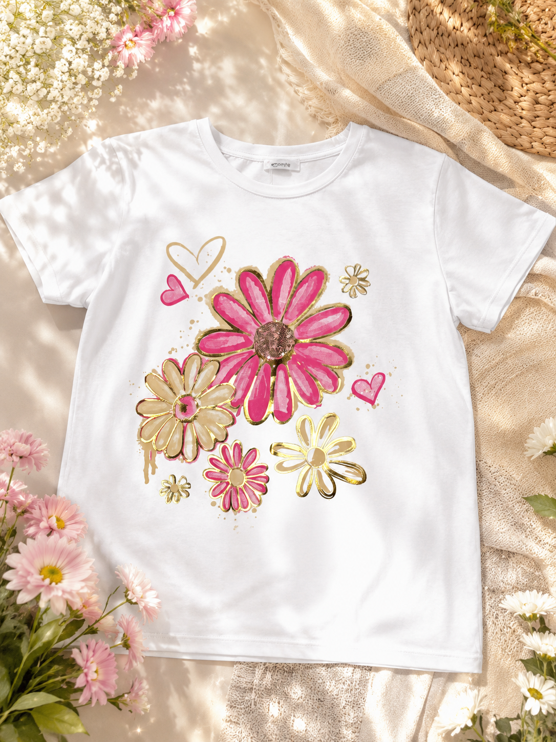 Bloom in Style – Floral Graphic T-Shirt