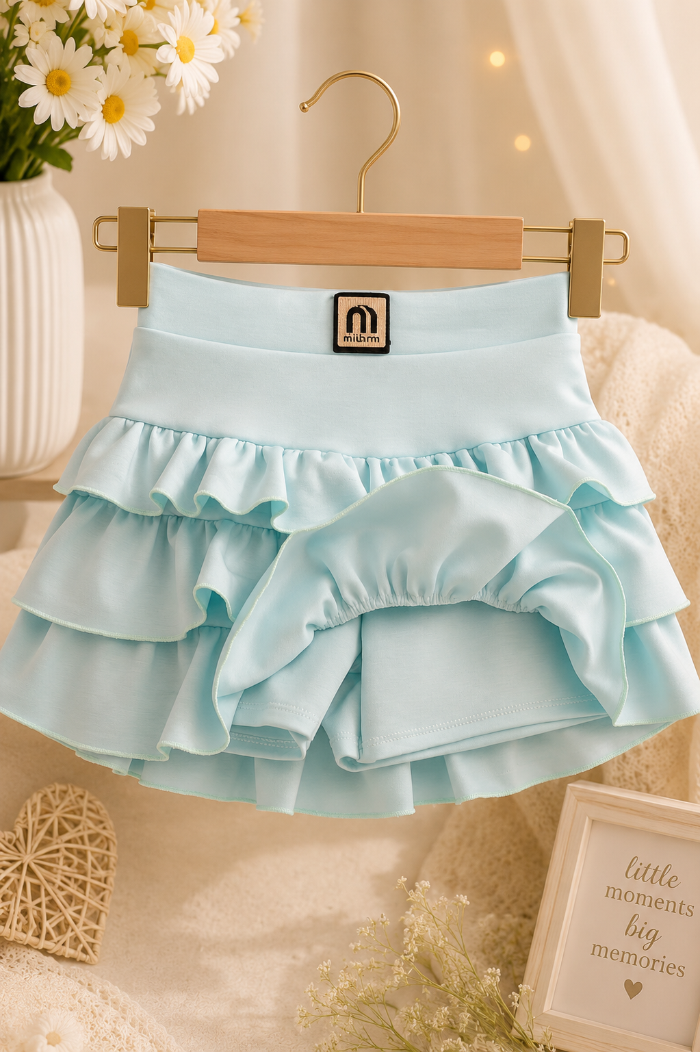 Girls Layered Ruffle Skort