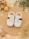 Baby Boys Classic White Soft Sole First Walker Shoes