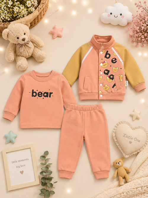 3-Piece Baby Fleece Set – Warm & Cozy