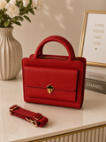 Elegant Red Leather Handbag