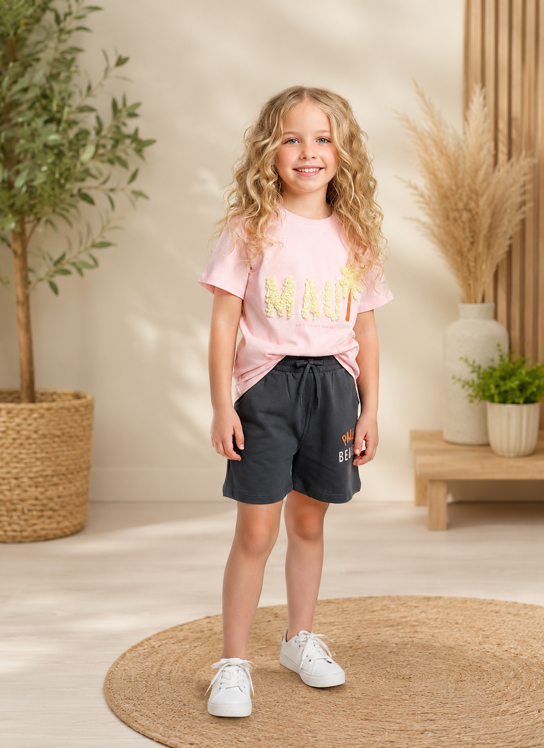 Girls' 2-Piece Summer Set – MAUI T-Shirt & Shorts