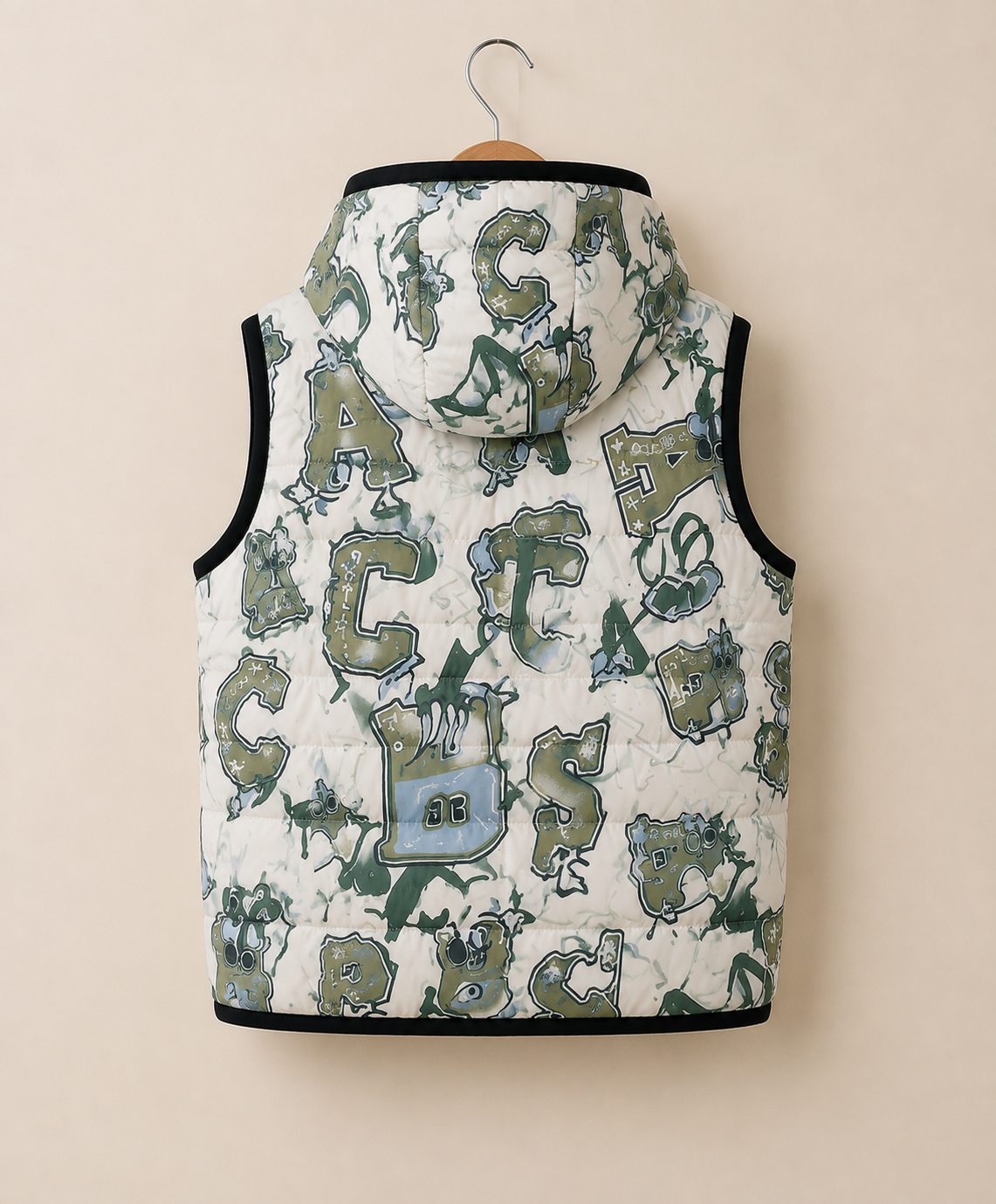 Reversible Kids Hooded Puffer Vest