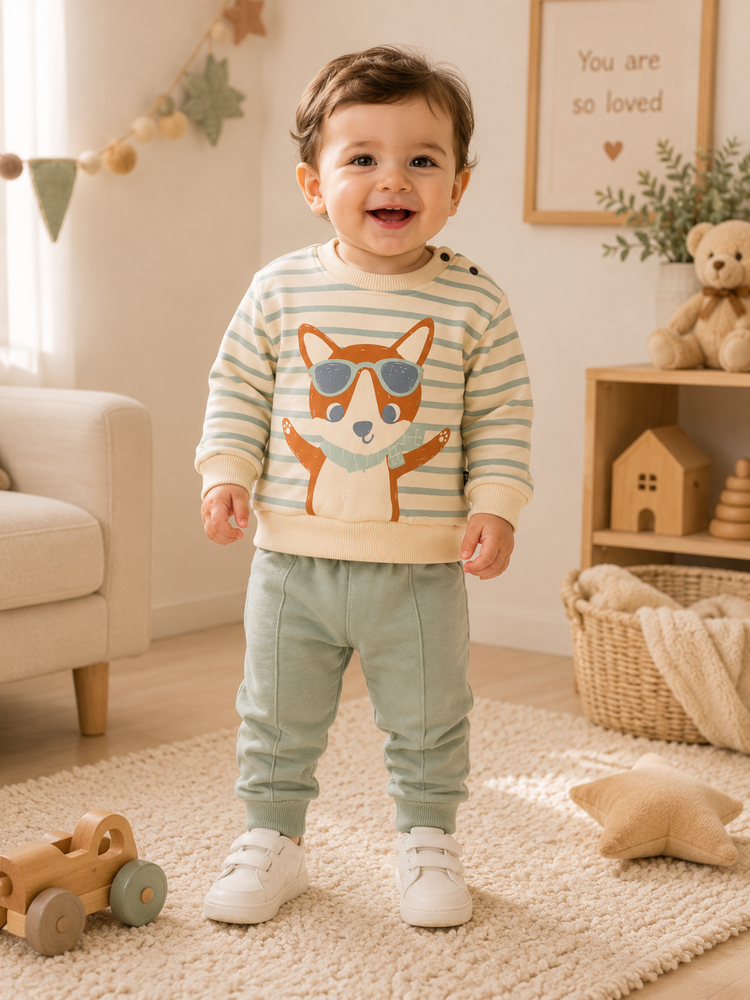 2-Piece Baby Boys Fox Winter & Autumn Set