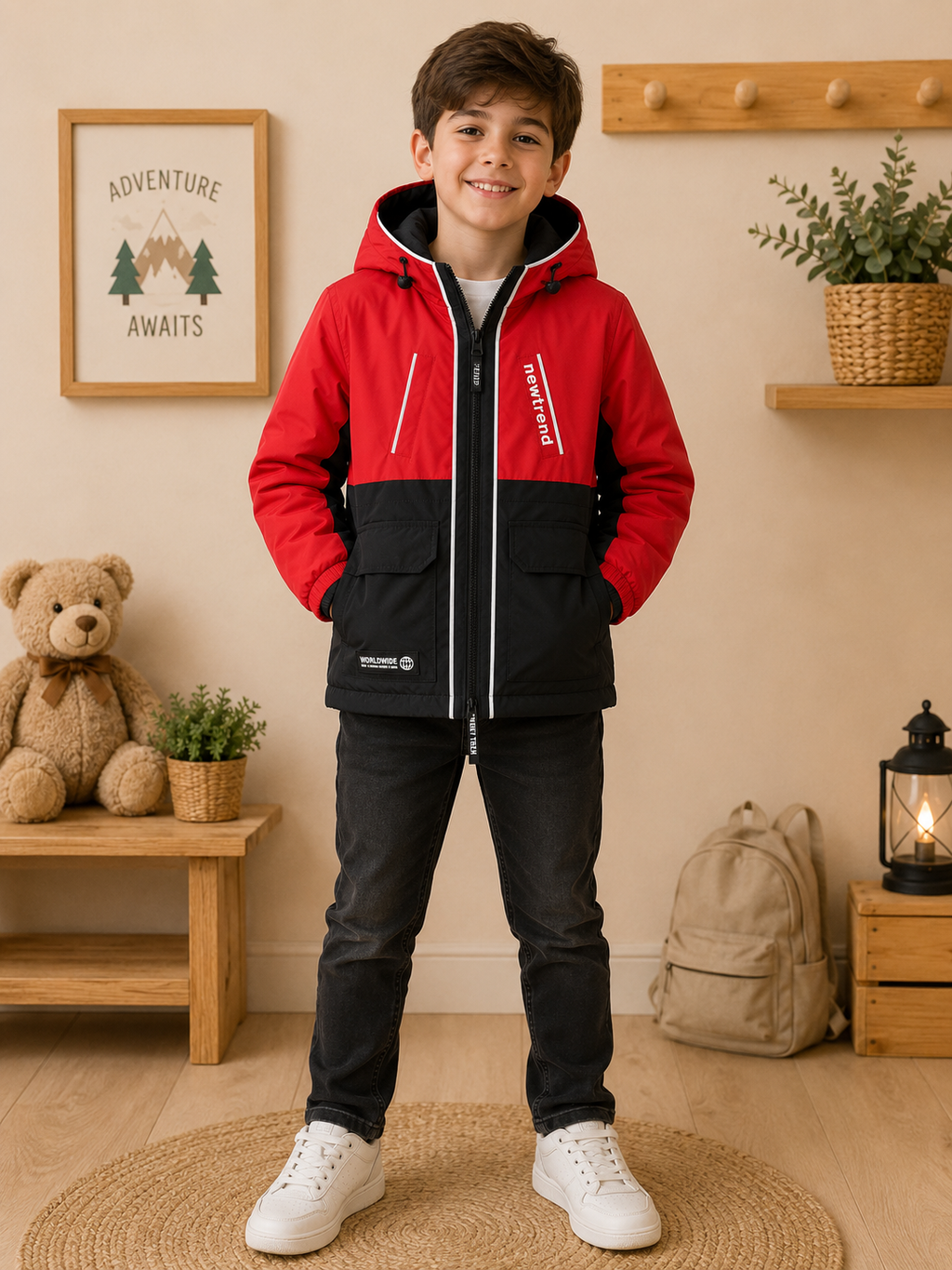 Boys Hooded Jacket – Autumn & Spring Collection