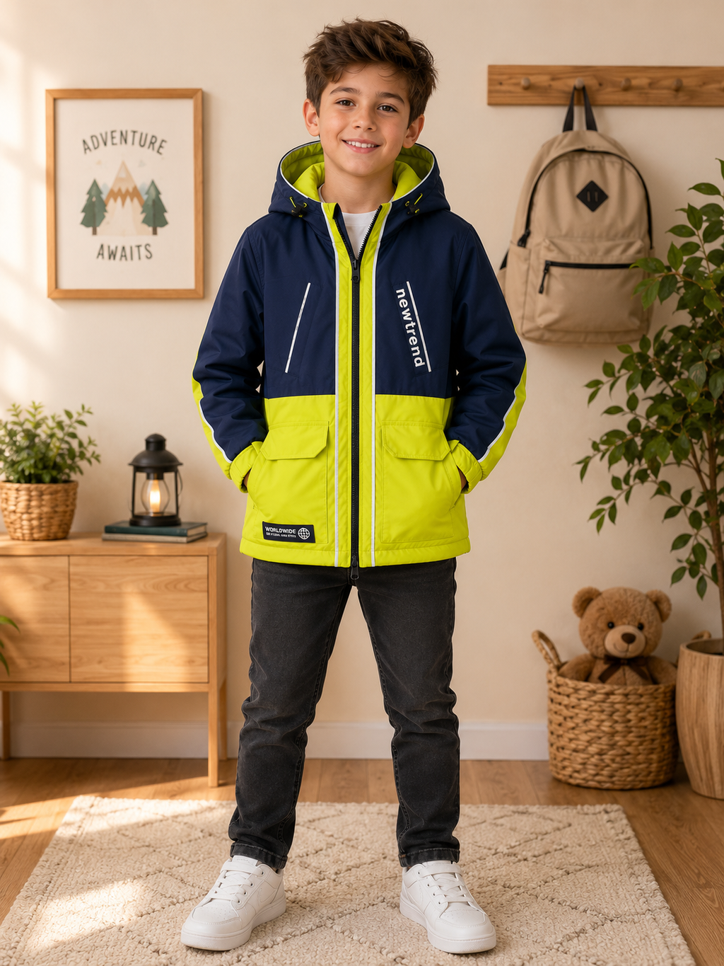 Boys Hooded Jacket – Autumn & Spring Collection