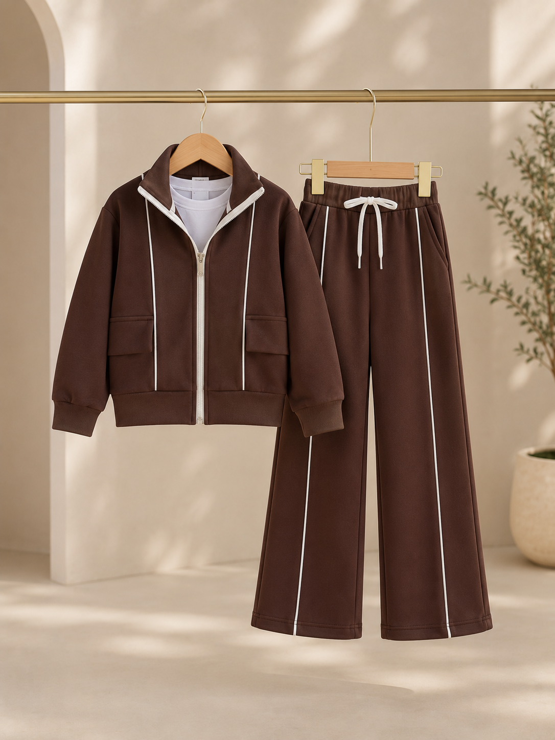Girls' Premium Two-Piece Tracksuit Set
