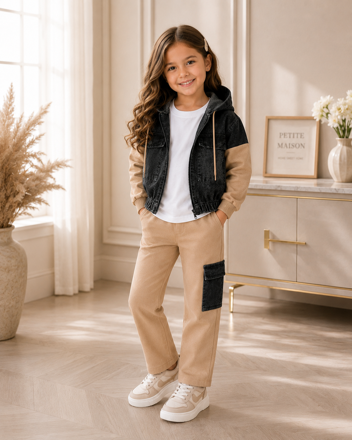 Girls’ 3-Piece Hooded Denim Set