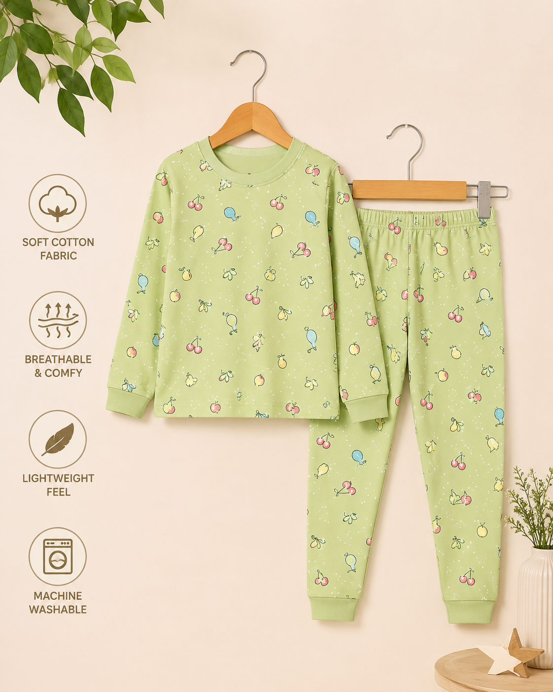 Cotton Girls' Pajama