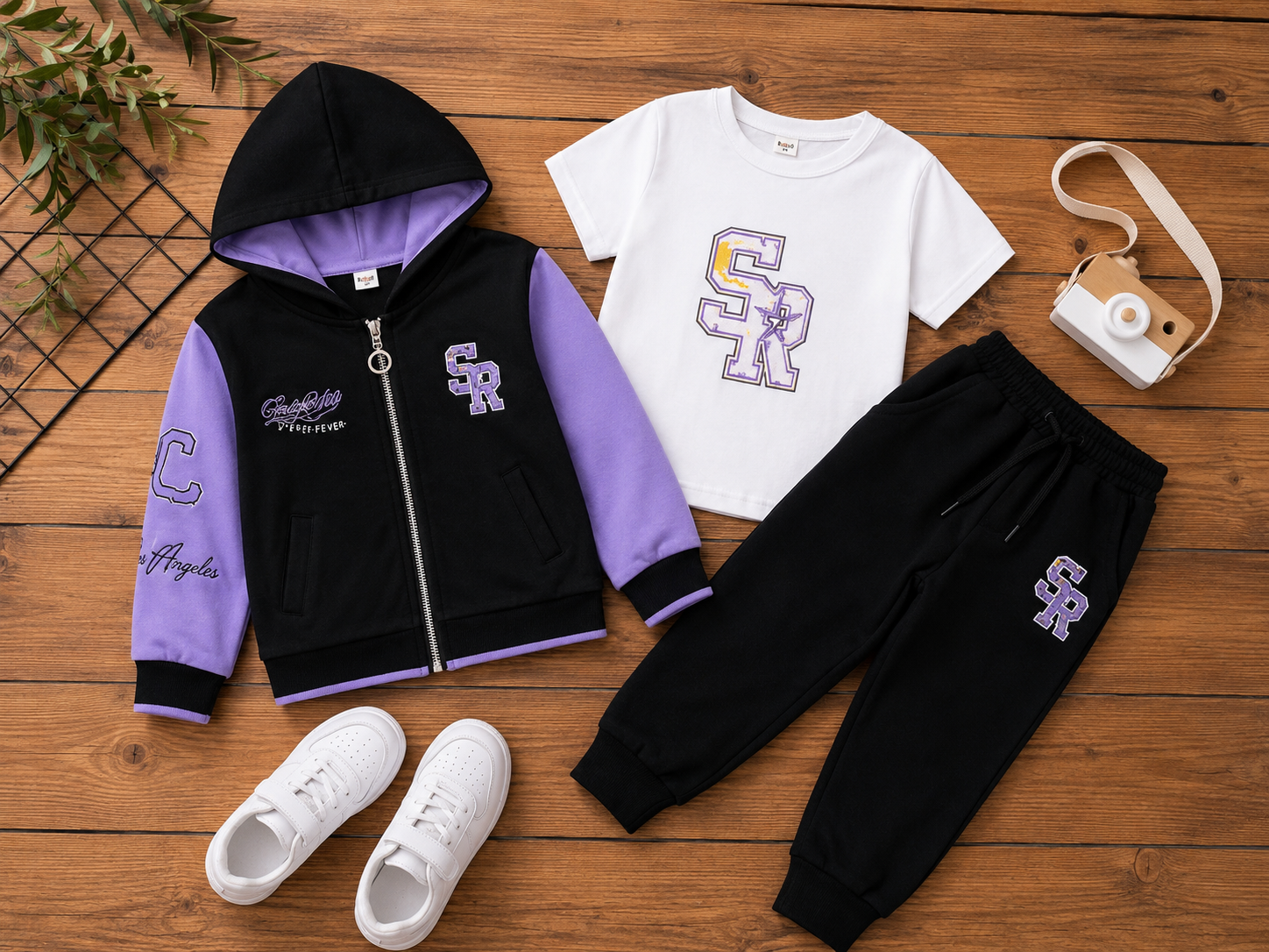 Premium 3-Piece Girls Tracksuit Set