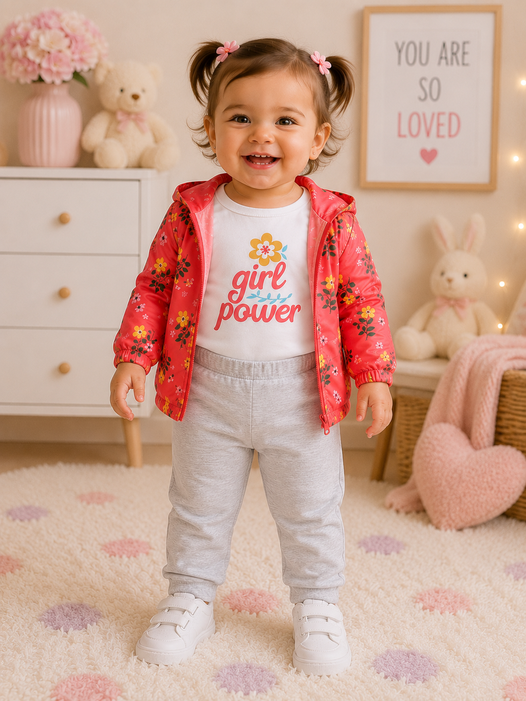 Adorable 3-Piece Baby Girl Outfit Set
