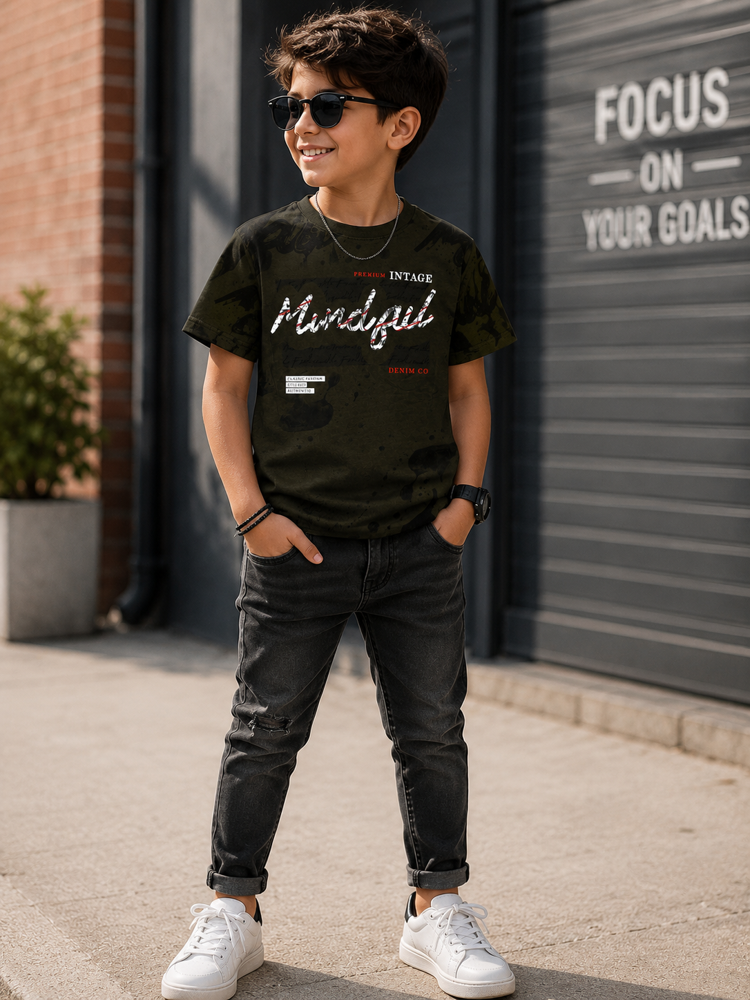 Boys Vintage Graphic T-Shirt