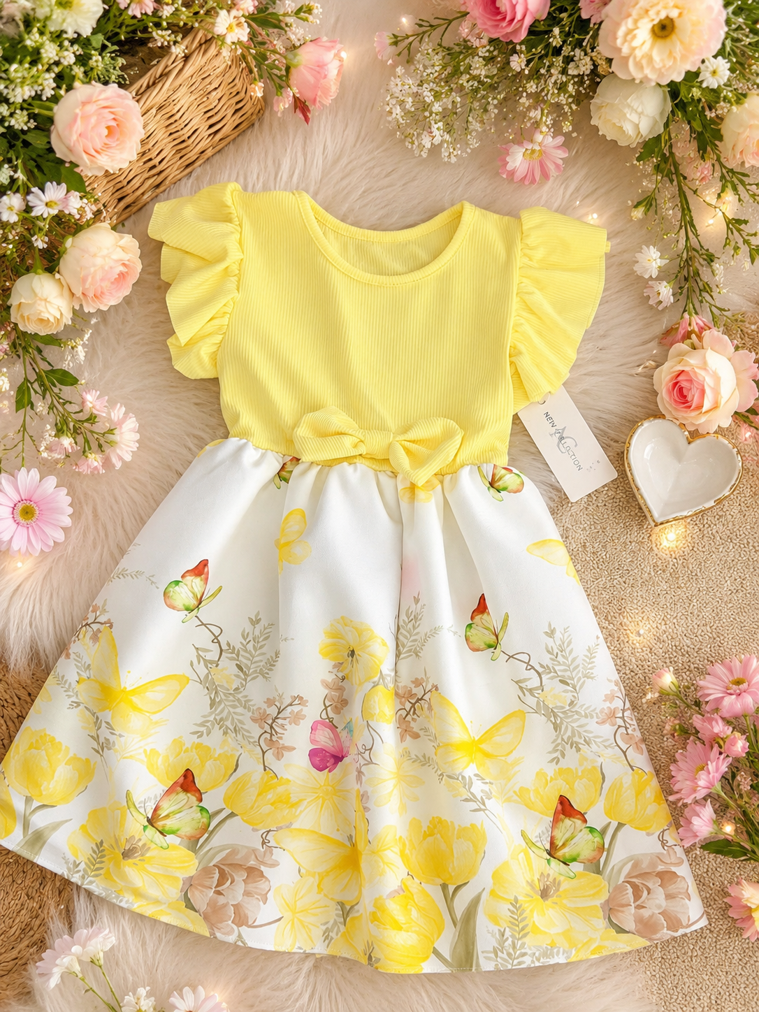 Girls' Floral Summer Dress