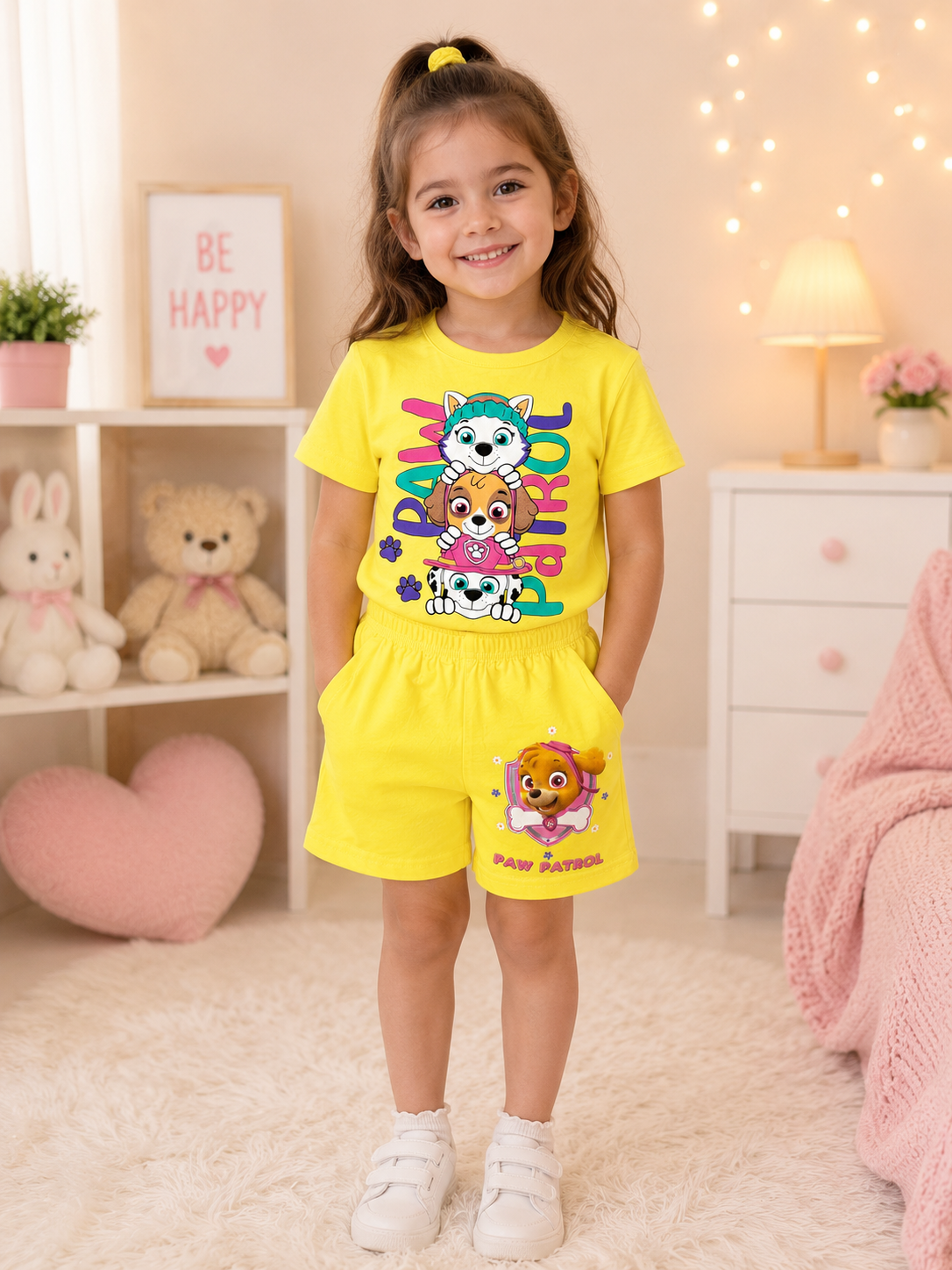 Girls' Summer Shorts Set