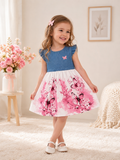 Beautiful Dress with Butterfly Print