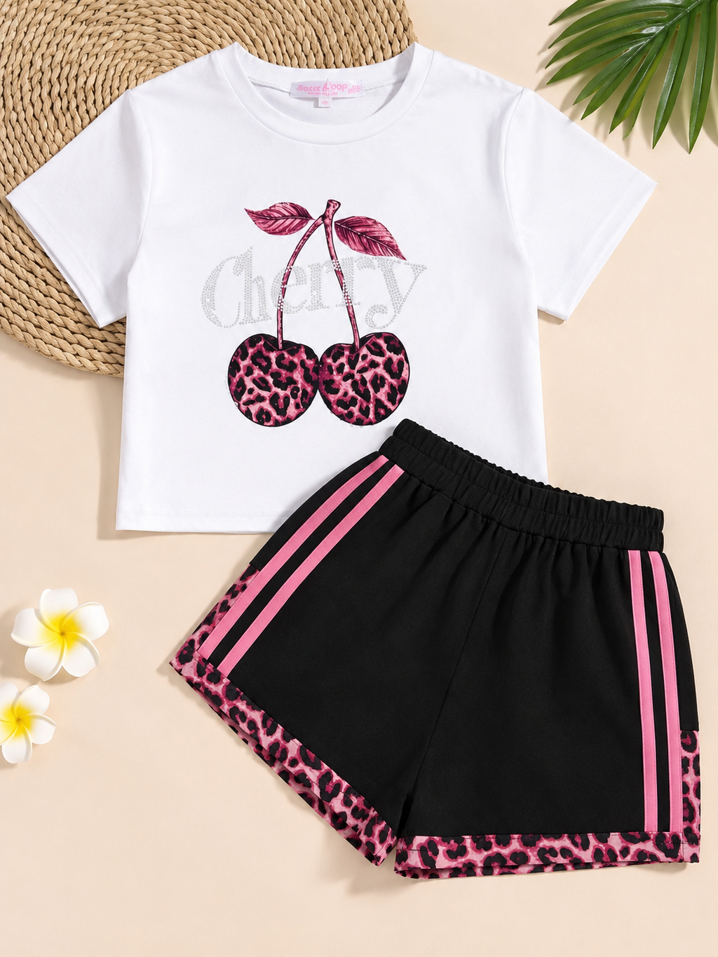Girls' Cherry 2-Piece Summer Set