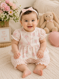 Baby Girls' Floral Top & Bloomer Shorts Set