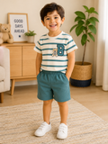 Boys' Striped T-Shirt & Shorts Set