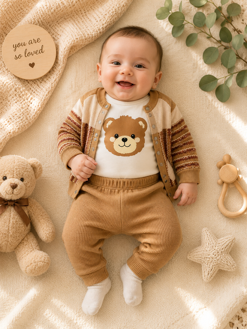 Premium Cotton Baby 3-Piece Outfit Set
