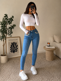 Premium Rhinestone Skinny Jeans
