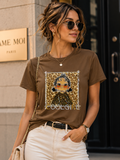 Cool Girl Leopard Graphic T-Shirt