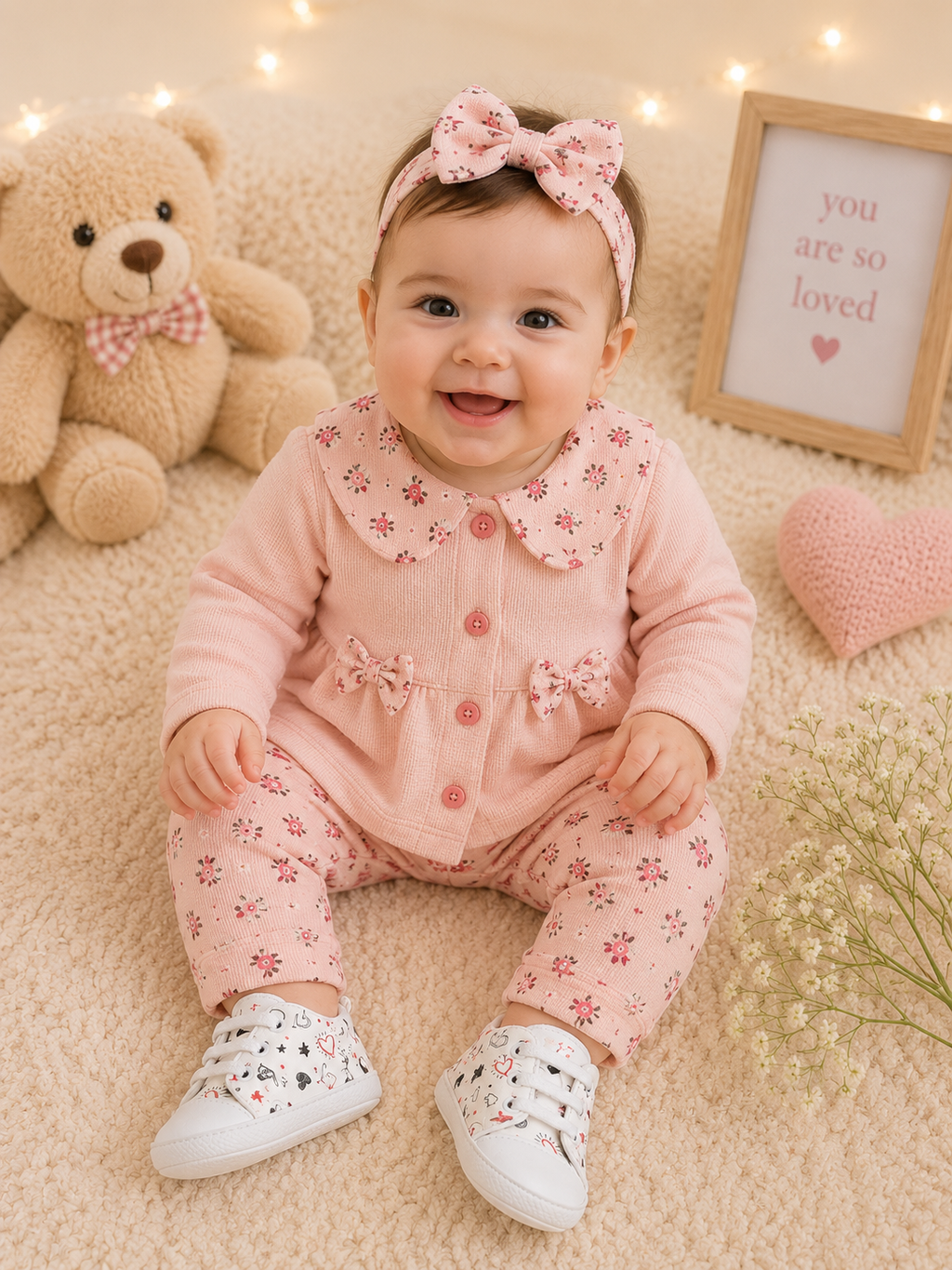 Baby Girls Soft Sole First Walker Shoes