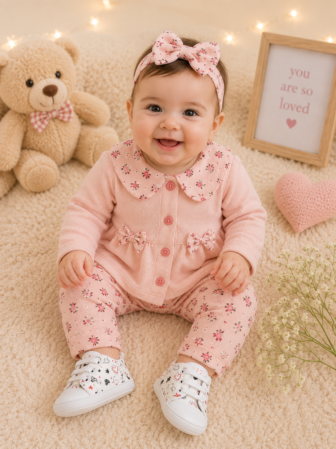 Baby Girls Soft Sole First Walker Shoes