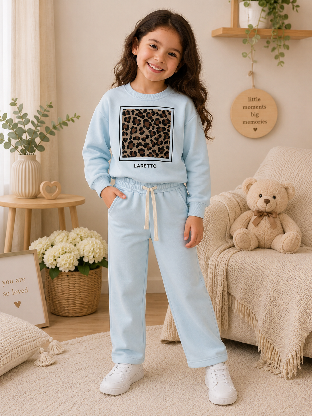 2-Piece Girls Casual Set – Soft & Stylish