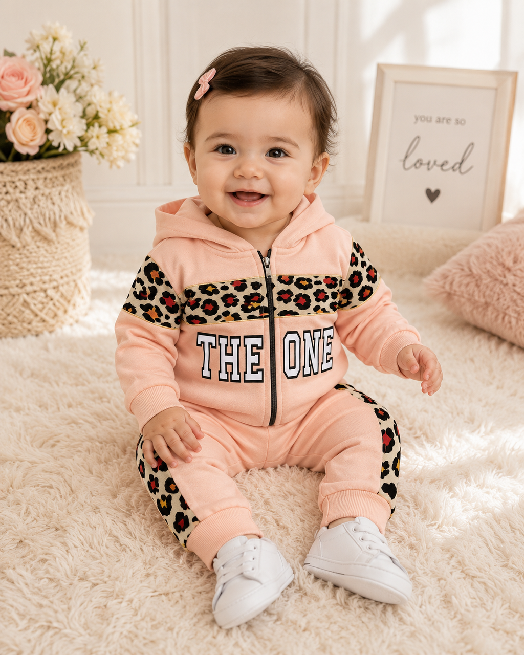 3-Piece Girls’ “The One” Leopard Set