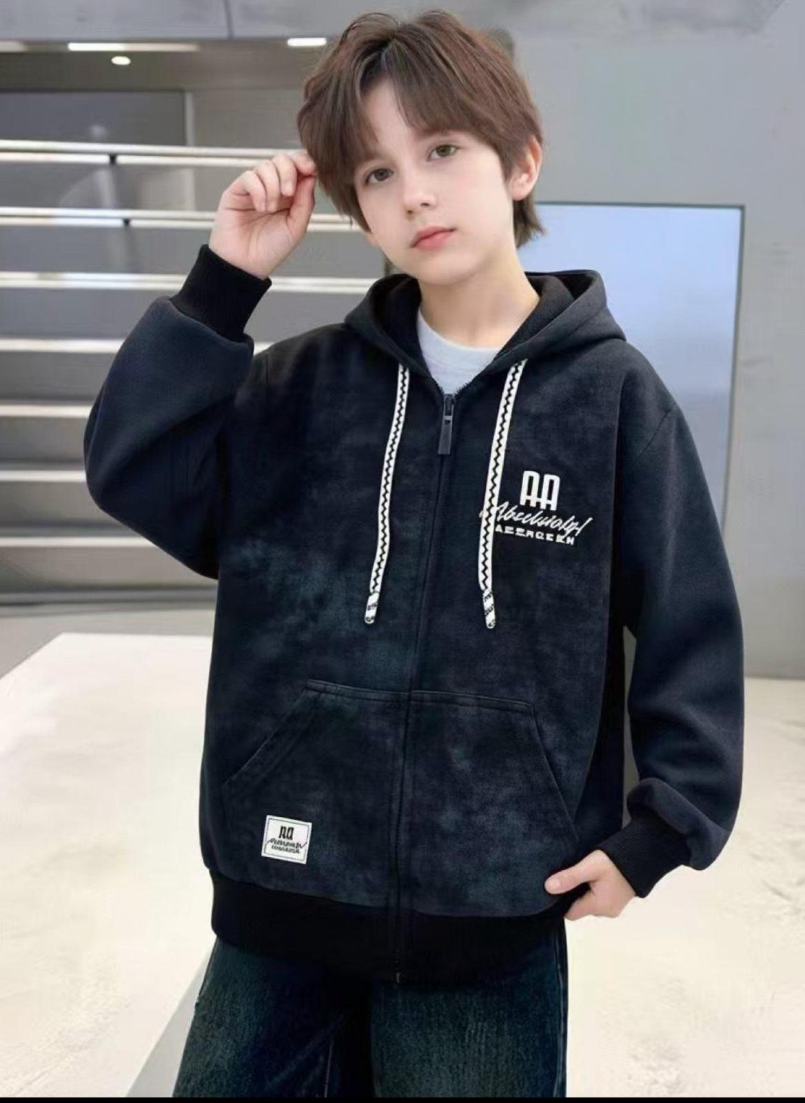 Boys' Zip Up Cotton Hoddie