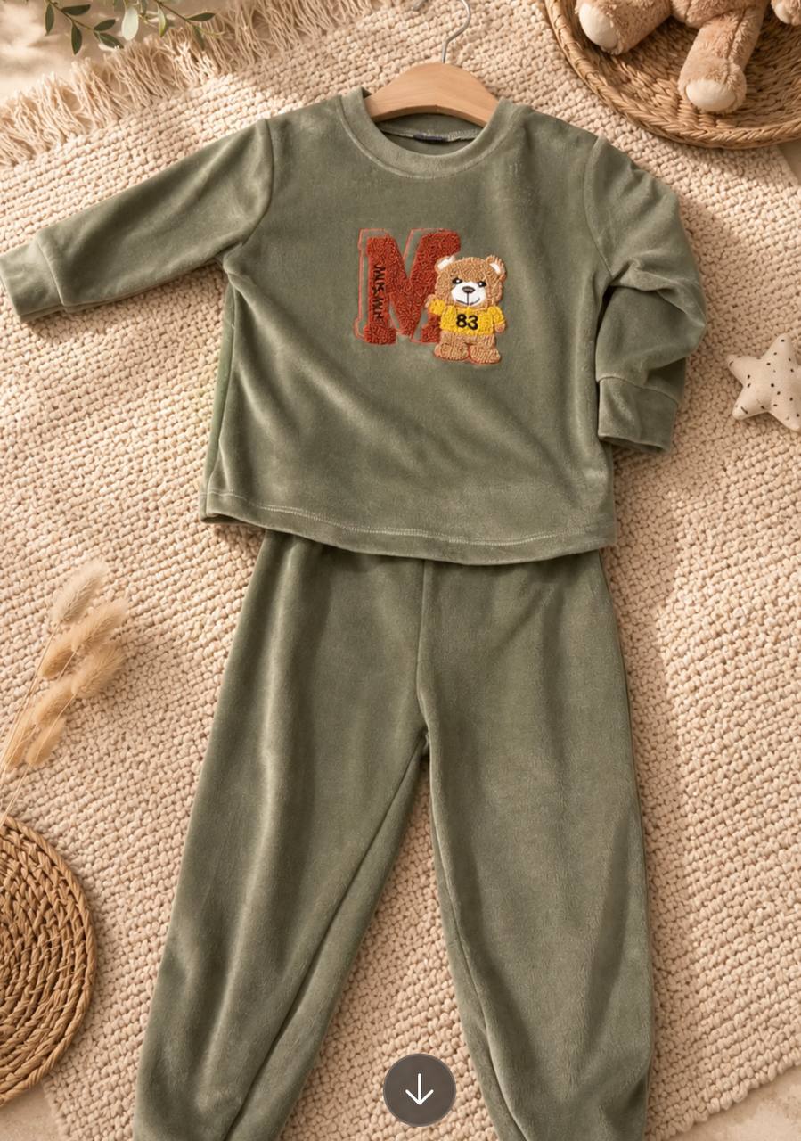 Olive Green 2-Piece Kids Set